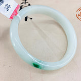 Zhe Ru Jewelry Natural Jadeite Bracelet Bicolor 54-62mm Female Jade Gift