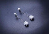 Ice Flower 925 Silver Earrings For Women