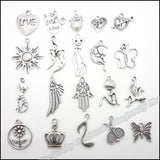 200 Vintage Charms Pendant Tibetan Silver DIY Jewelry Making
