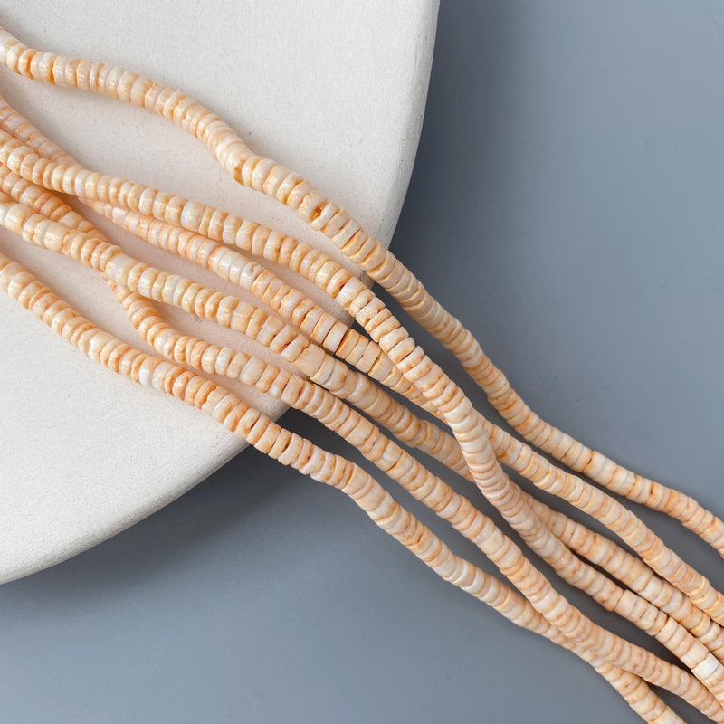 3-4mm Shell Heishi Beads Spacer Loose Beads for Jewelry Making