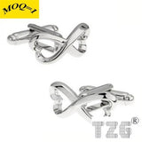 Two Hearts Cufflink Cuff Link 1 Pair