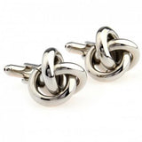 Metal Knots Cufflink Knitted Cuff Link Style