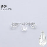 Austrian Crystal Teardrop Pendant Loose Beads Rhinestone DIY Jewelry Making