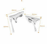 925 Silver Stud Earrings Geometric TLE2193