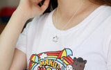 925 Sterling Silver Necklace Flower Pendant Solid Silver Clavicle Chains