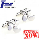 Silver Airscrew Cufflink Cuff Link 2 Pairs