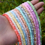 6mm Shell Spacer Beads Round Chip Mother Pearl DIY Jewelry Making Bracelets