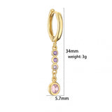 CZ Small Hoop Stud Earrings Sweet Drop Earrings Wedding Party Gift