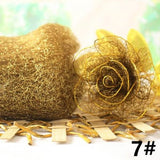 1pcs Flower Stocking Gold/Silver Silk Accessories DIY Nylon Flower Material