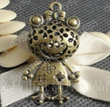 20pcs Frog Shape Charms Pendants Antique Bronze Plated Jewelry Making Findings