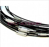 50Pcs Stainless Steel Necklace Cord DIY Chain Cords 18inch