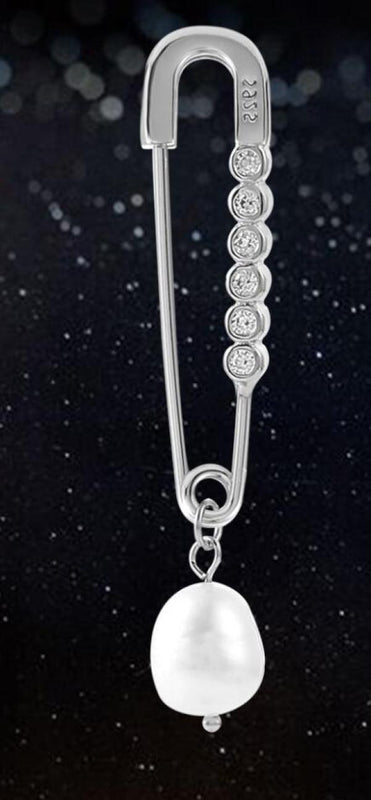 925 Silver Pearl Drop Earring for Women