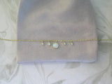 925 Silver Vermeil CZ Opal Choker Necklace
