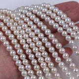 6-7mm Potato Shape Freshwater Pearls Strand
