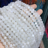 Moonstone Beads Round Loose Spacer Beads for DIY Necklace Bracelet