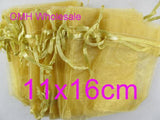 50pcs Golden Christmas Packaging Bags Jewelry Voile Bag BZ08-11