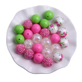 RB-035 20mm Mix Colorful Acrylic Beads 50pcs Chunky Beads for Kids