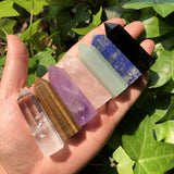 Natural Amethyst Tower Quartz Healing Stone Home Decoration