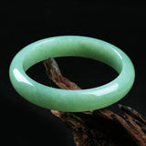 Burmese Jadeite Light Green 54-64mm Bracelet Princess Jewelry
