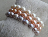 Rice Pearl Bracelet Classic Pink Lavender Freshwater Pearl Jewelry