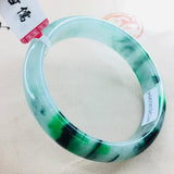 Zheru Jewelry Natural Jadeite Bracelet 54-62mm Double Jade Gift