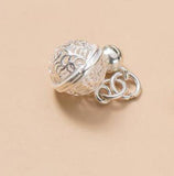 925 Thai Silver Bell Palace Hollow Bracelet Pendant DIY Jewelry Making Supplies