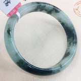 Natural Jadeite Bracelet with Floating Flower Design