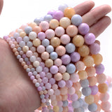 Chalcedony Jades Natural Stone Beads for DIY Jewelry Making 4/6/8/10/12mm