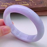 Natural Light Purple Burmese Jadeite 54mm-64mm Bracelet