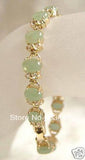 Green/Pink/Natural Jade Bracelet - Stunning 5-Color Bracelet