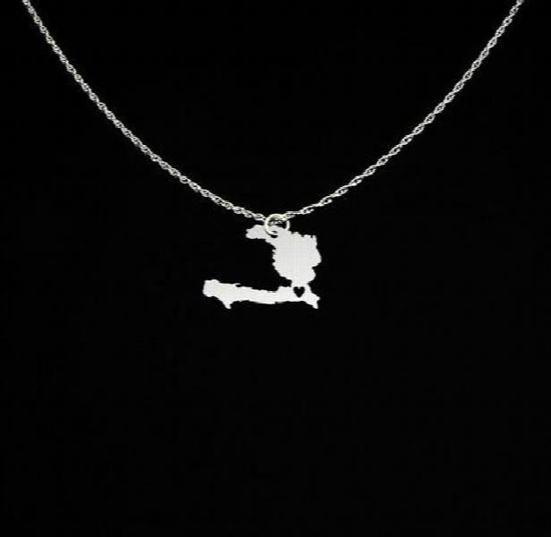Personalized Haiti Necklace Copper Jewelry Christmas Gift YP4053