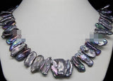 AAA+ Quality Biwa Pearl Necklace