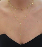 Crystal CZ Y Necklace Wedding Party Christmas Statement Chocker