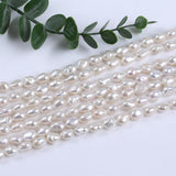 Baroque 8-9mm Keshi Pearl Strand Necklace