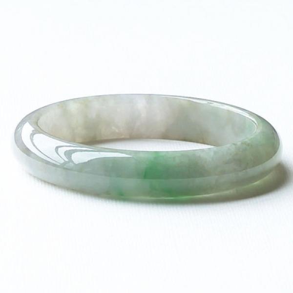 Natural Burmese Jadeite Light Green Princess Bracelet