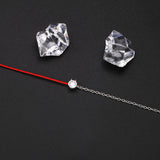 925 Silver CZ Red Wire Silver Bracelet For Women