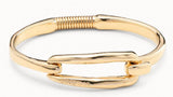 Electroplated 925 Silver 14K Smooth Bracelet Holiday Jewelry Gift