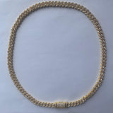 Rhinestone Dog Chain Collar Metal Cuban Link Dog Necklace