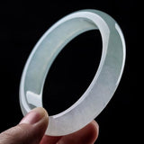 Zheru Natural Burmese Jade Light 54-64mm Bracelet Princess Jewelry