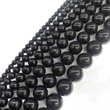 Natural Tourmaline Round Gemstone Beads 15'' Strand 6/8/10/12 mm