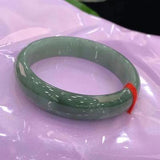 Natural Green Burmese Jadeite Bracelet 54mm-64mm Princess Jewelry