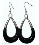 925 Sterling Silver Hoop Earrings with Gems