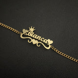 Name Bracelet,Cuban Chain Bracelet,Custom Name Bracelet,Nameplate Bracelet