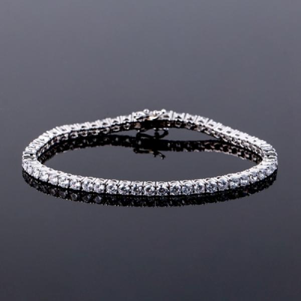 S925 Silver CZ Tennis Bracelet 3mm 4mm 5mm 6mm