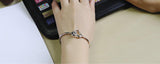 Heart Charm Bracelet Womens 925 Silver