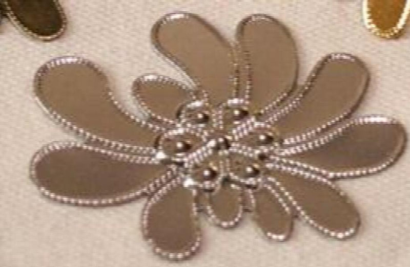 40 pcs Metal Stamping Chrysanthemum Flowers,56*48mm Decorative Metal Flowers