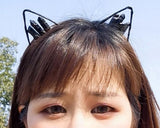 Crystal Witch Crown Cat Ears Hair Accessor...
