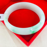 Natural Jadeite Bracelet 54-62mm Double Female Jade Gift Cert