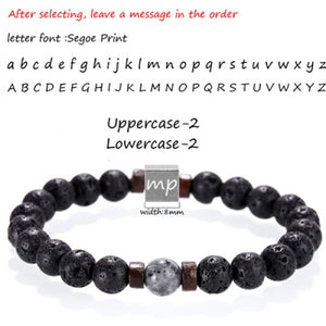 Natural Lava Stone Bracelet for Men and Women