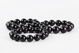 Natural Ebony Buddhist Prayer Beads Bracelet with Purple Sandalwood